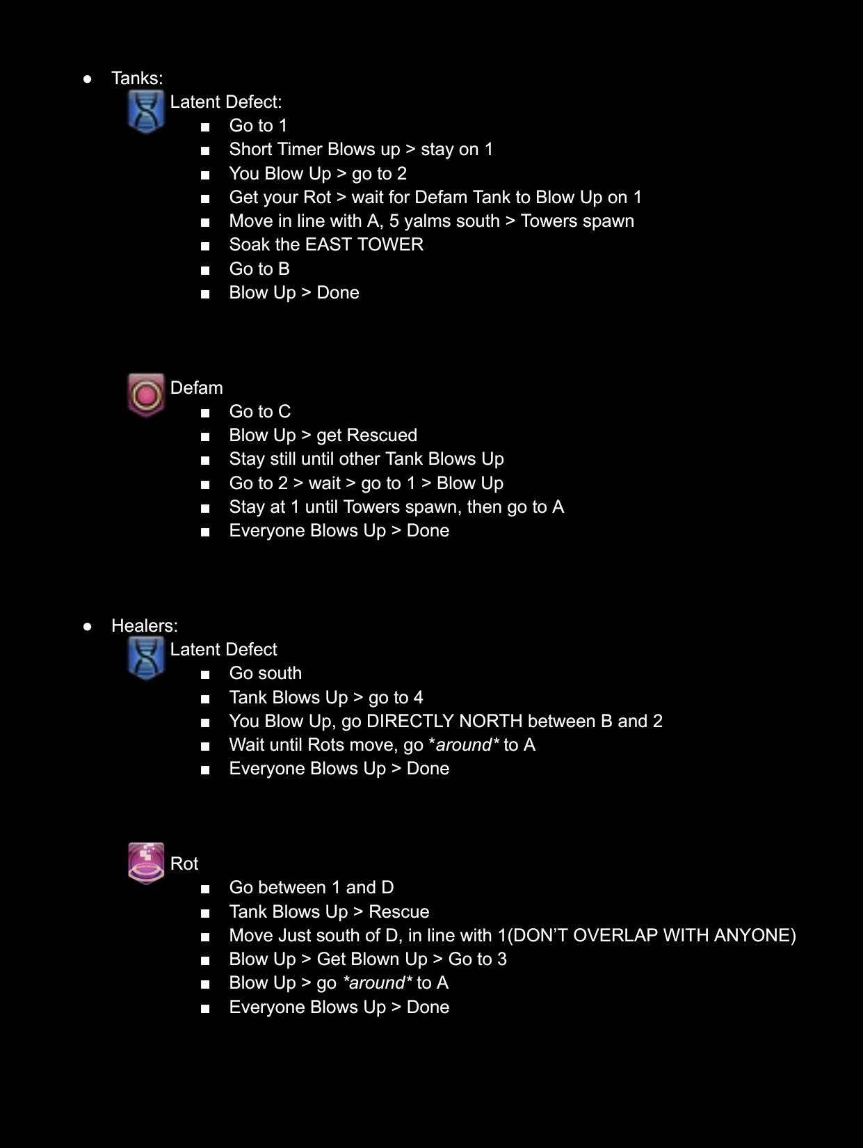 O12S Hello World tank and healer strategy diagram